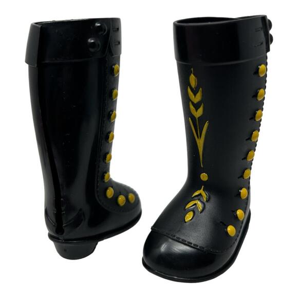 Disney Frozen 2 Anna Fashion Doll Shoes Black Boots Fits Jakks Walmart Exclusive - Picture 5 of 16